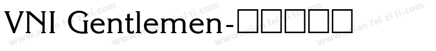 VNI Gentlemen字体转换